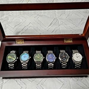 CUSTOM MOD (GRAND SEIKO) WHITE, BLACK, BLUE, GREEN AUTO NH35 NEW